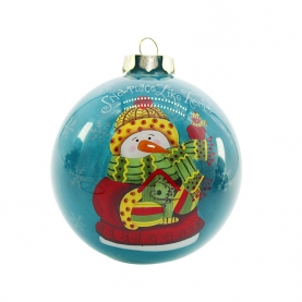 聖誕樹裝飾内畫彩繪玻璃球 