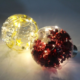 LED 防碎透明聖誕球 