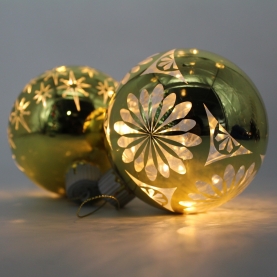 LED燈聖誕玻璃球 