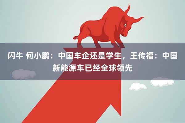 闪牛 何小鹏：中国车企还是学生，王传福：中国新能源车已经全球领先