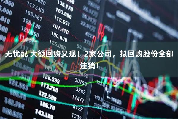 无忧配 大额回购又现！2家公司，拟回购股份全部注销！